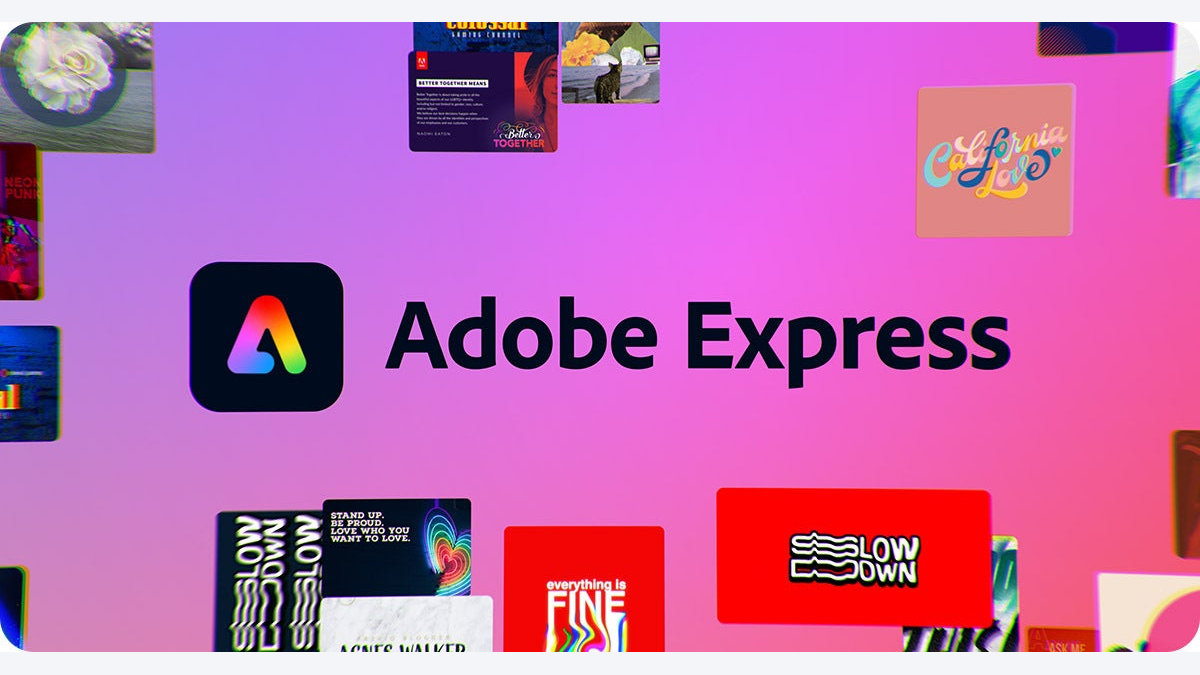 рабочий интерфейс Adobe Express