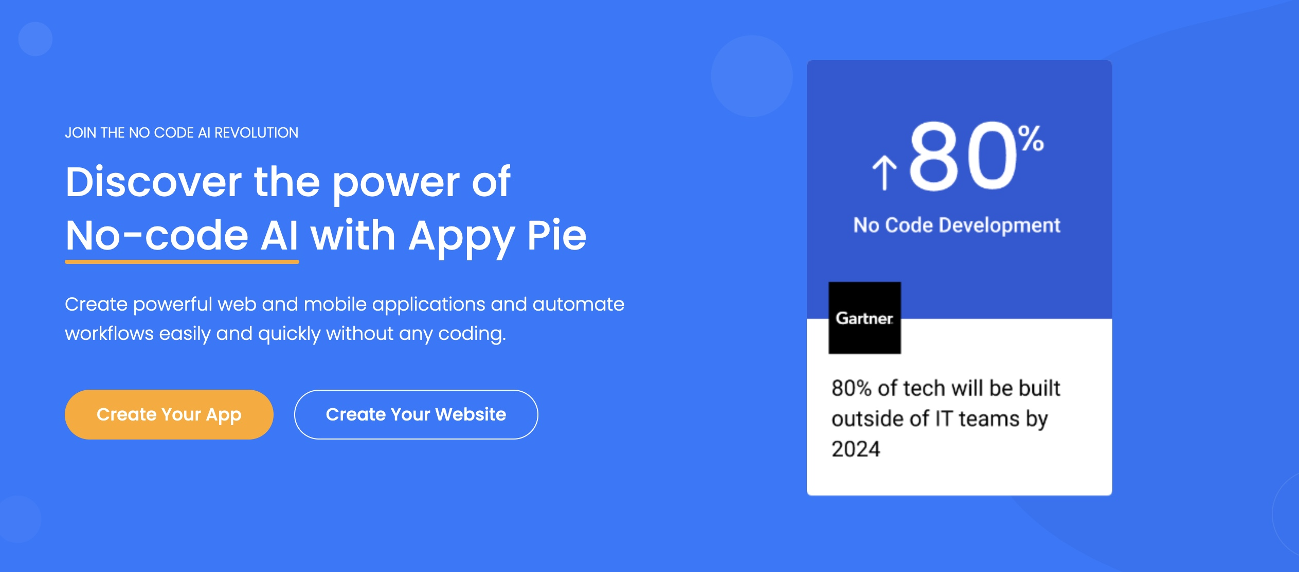Официальный интерфейс или экран сервиса Appy Pie