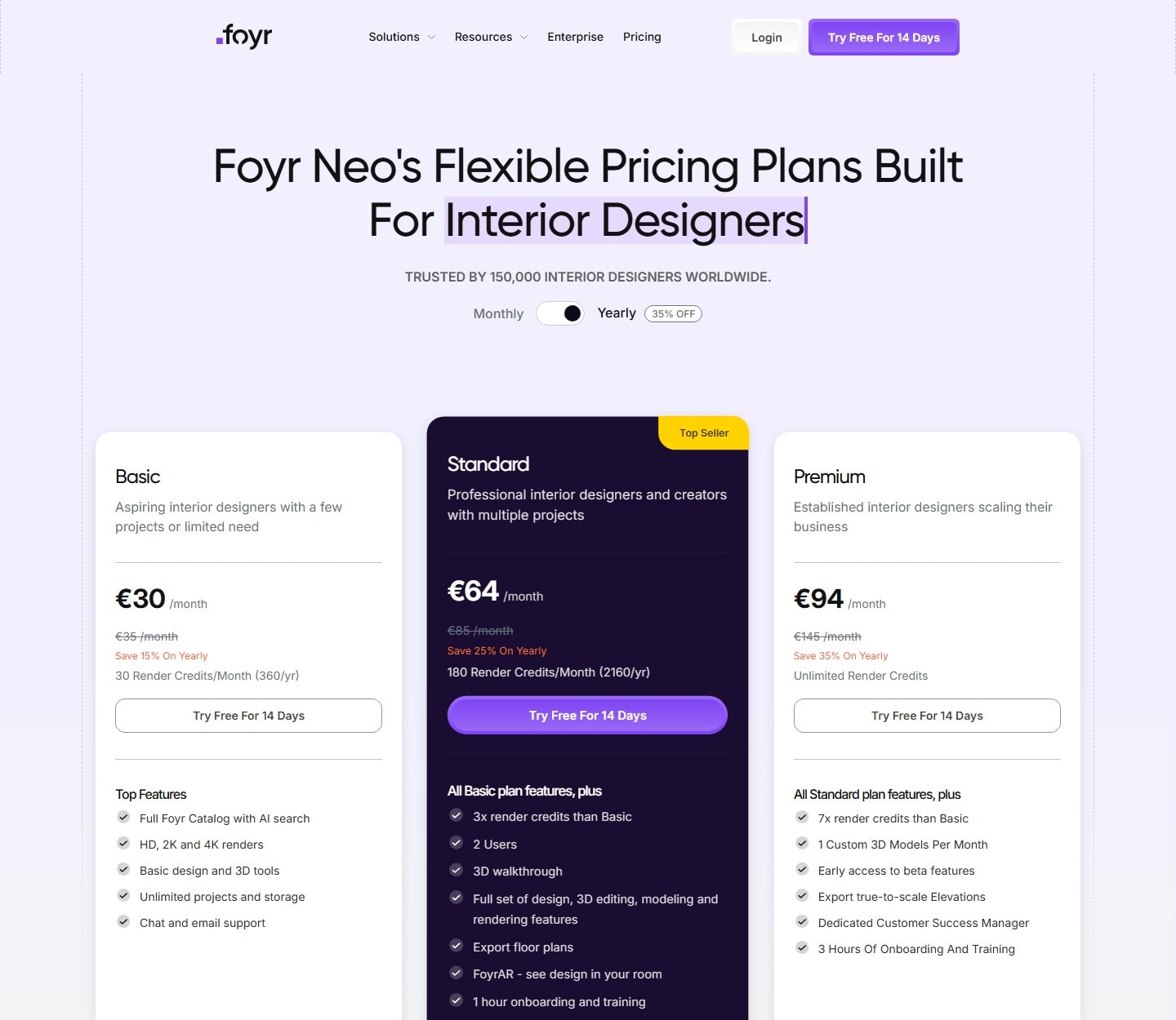 Тарифы Foyr Тарифы Foyr — официальный сайт