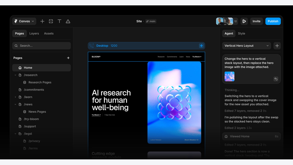 возможности Framer AI