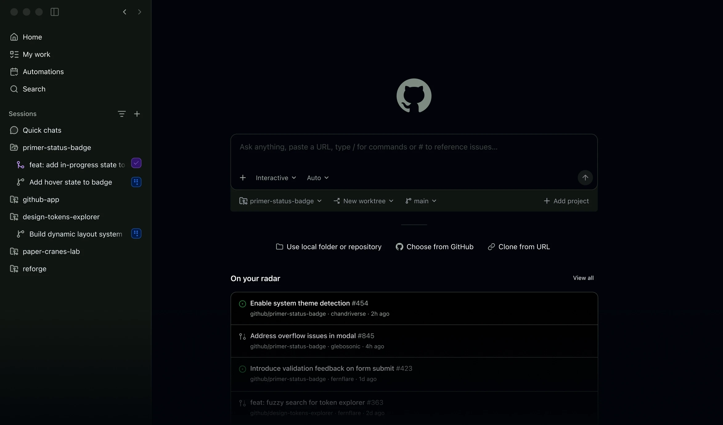 Официальный интерфейс или экран сервиса GitHub Copilot