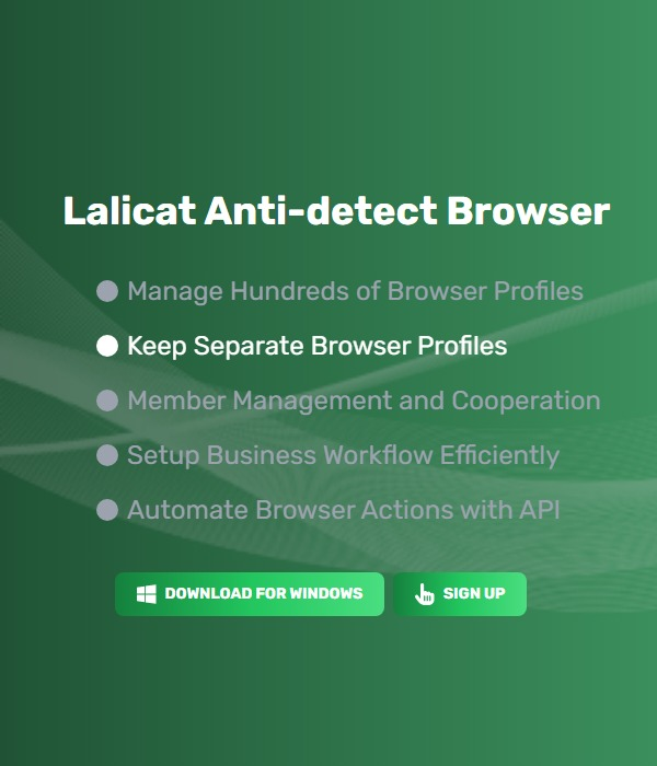 официальный основной экран Lalicat