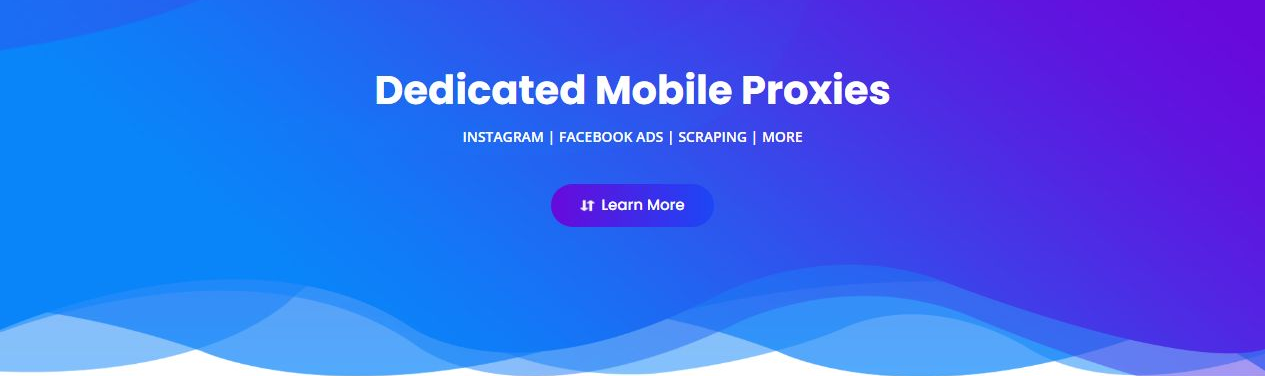 скриншот: AirProxy: официальная страница мобильного продукта