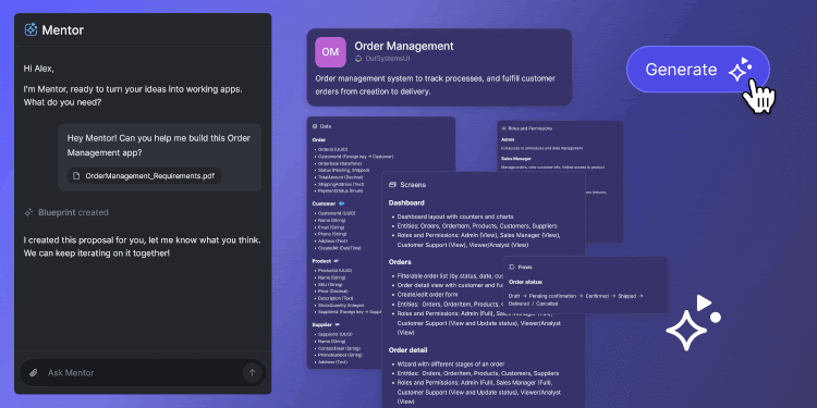 Официальный интерфейс или экран сервиса OutSystems