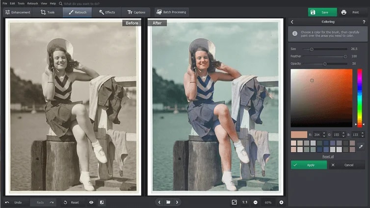 Рабочий интерфейс PhotoGlory