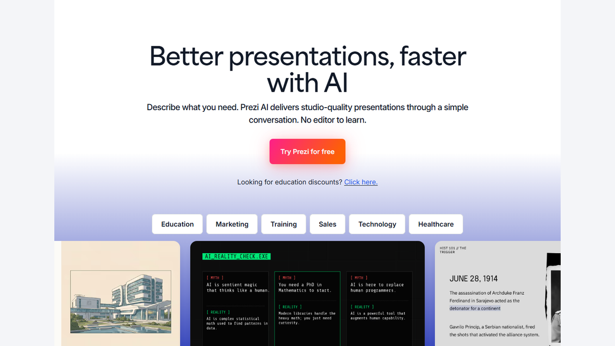 возможности Prezi AI