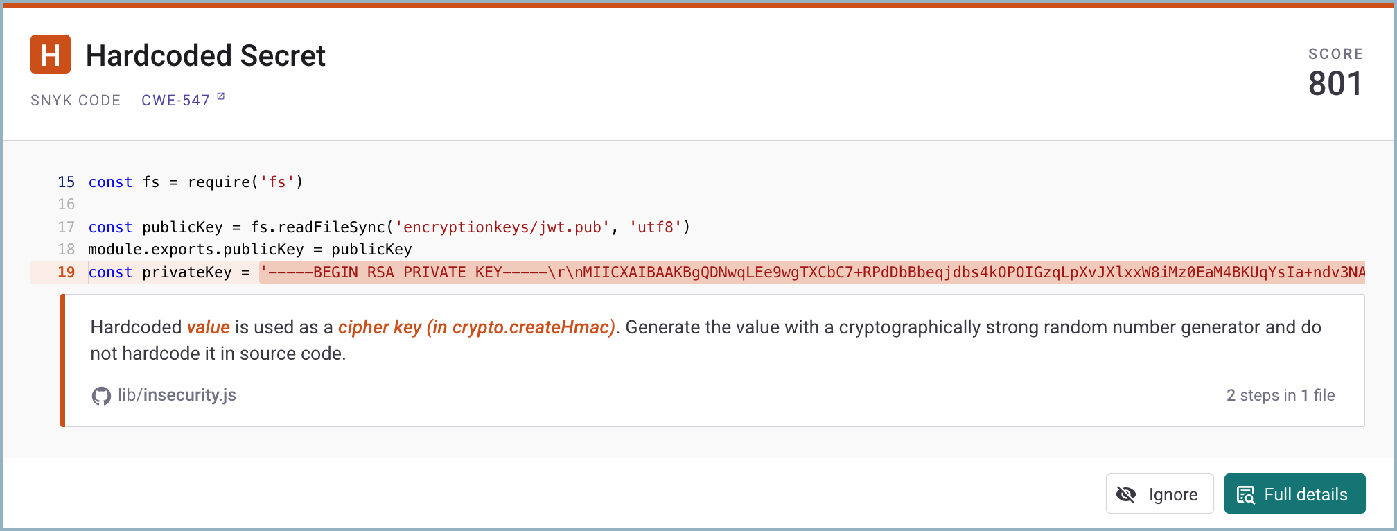 Официальный интерфейс или экран сервиса Snyk Code