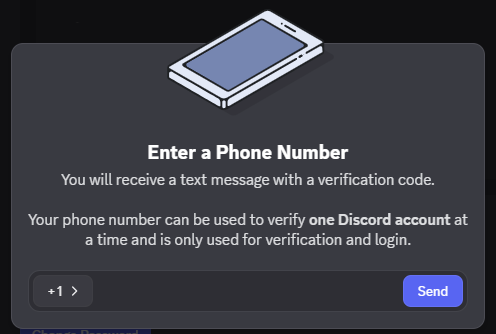 добавление номера телефона для резервного mfa discord