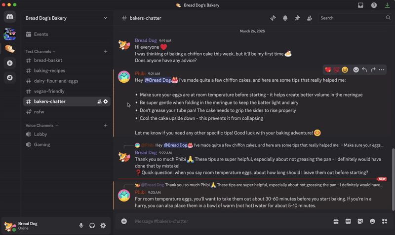 официальный интерфейс сервера discord