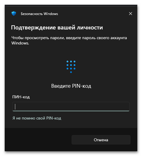 запрос безопасности windows при показе пароля