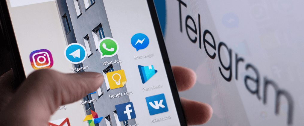 выход из мобильного приложения telegram на смартфоне с android