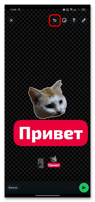 способ 1: встроенные инструменты мессенджера, шаг 10