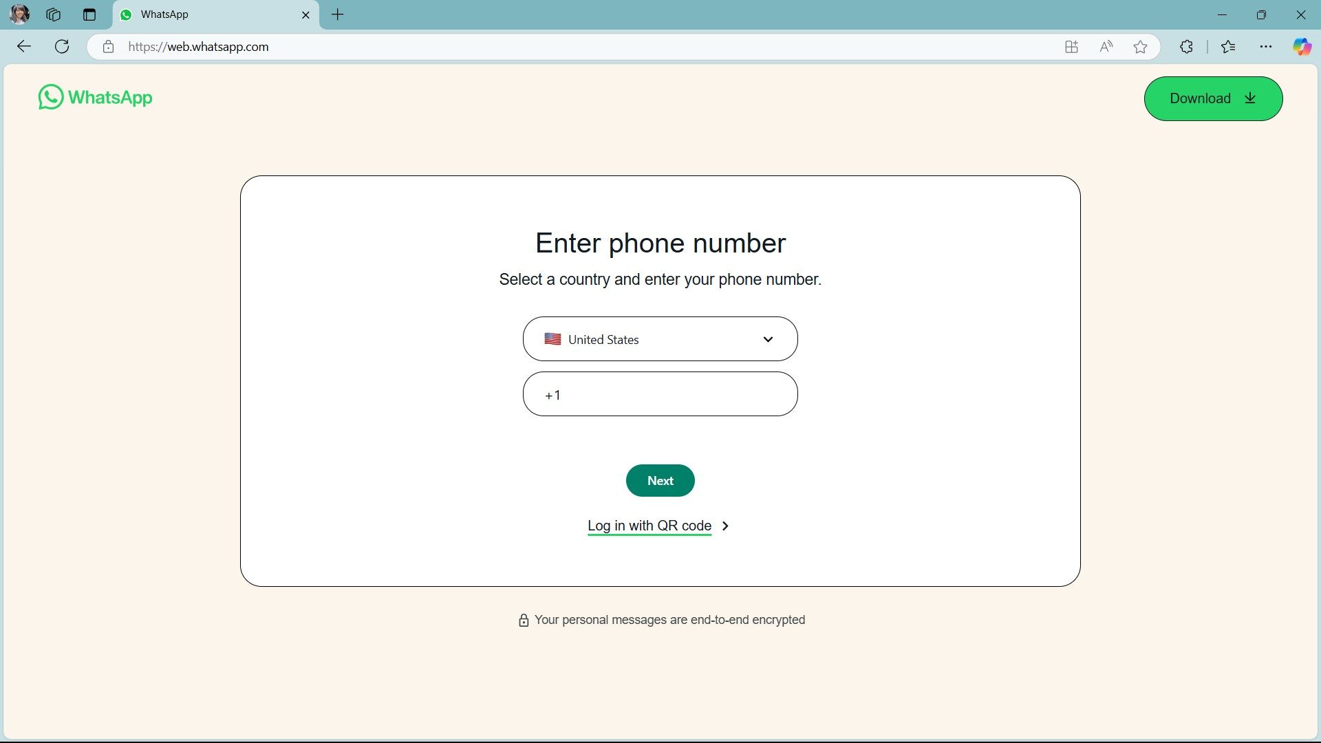альтернативный вход в whatsapp web по номеру телефона